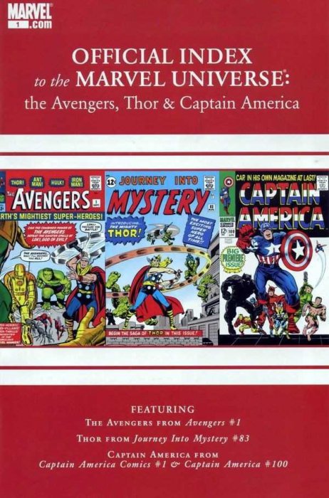 Avengers, Thor & Captain America - Official Index to the Marvel Universe #01-11 [Incomplete]