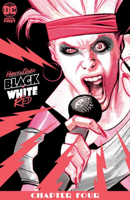 Harley Quinn Black + White + Red #4