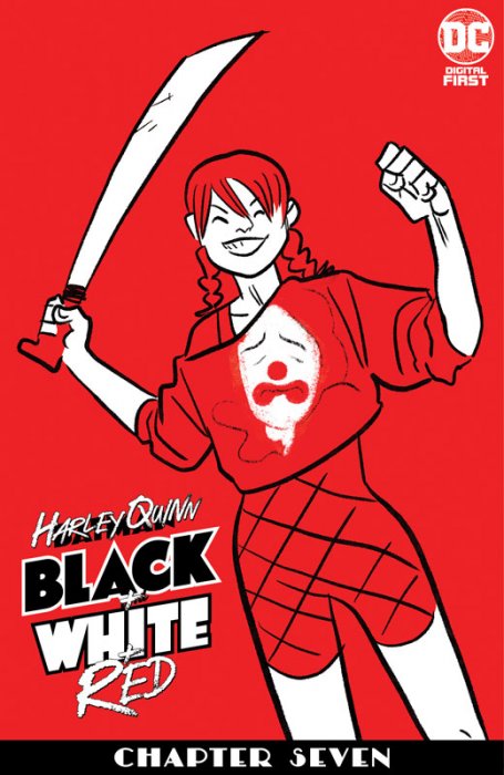 Harley Quinn Black + White + Red #7