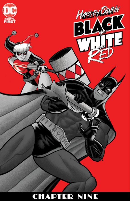 Harley Quinn Black + White + Red #9