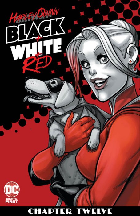 Harley Quinn Black + White + Red #12