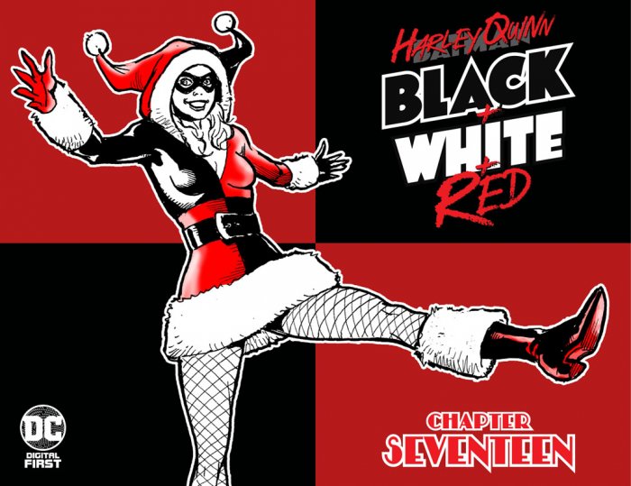 Harley Quinn Black + White + Red #17
