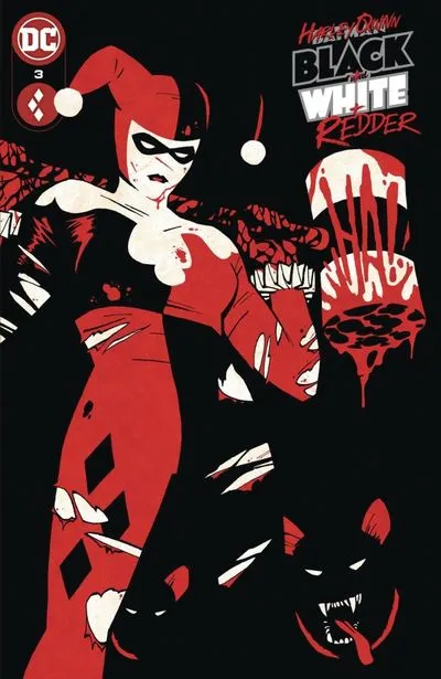 Harley Quinn - Black - White - Redder #3