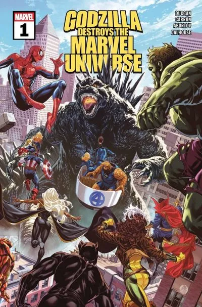Godzilla Destroys The Marvel Universe #1