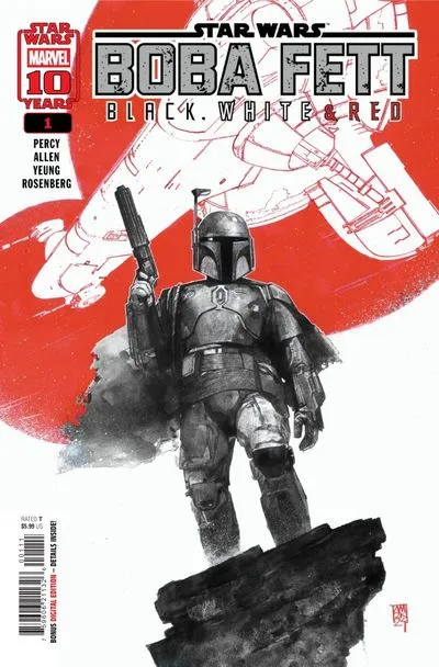 Star Wars - Boba Fett - Black, White & Red #1