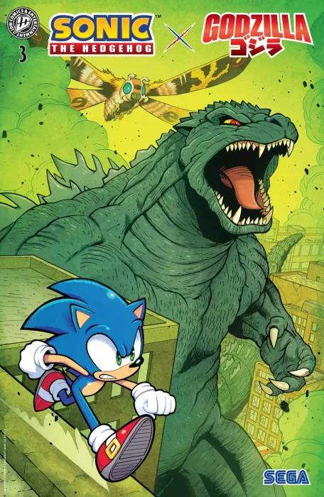 Sonic the Hedgehog x Godzilla #3